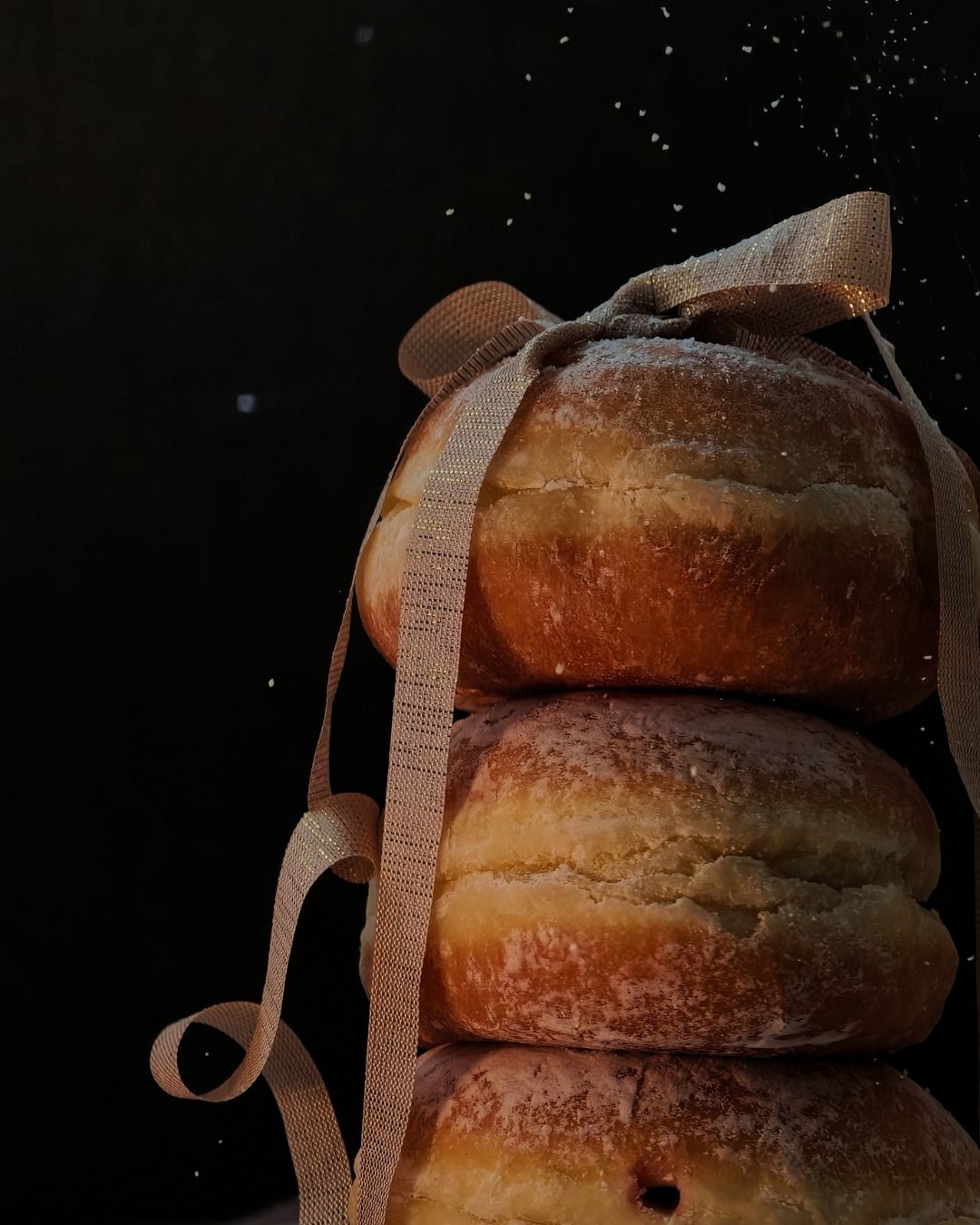 Pączki z cukrem pudrem