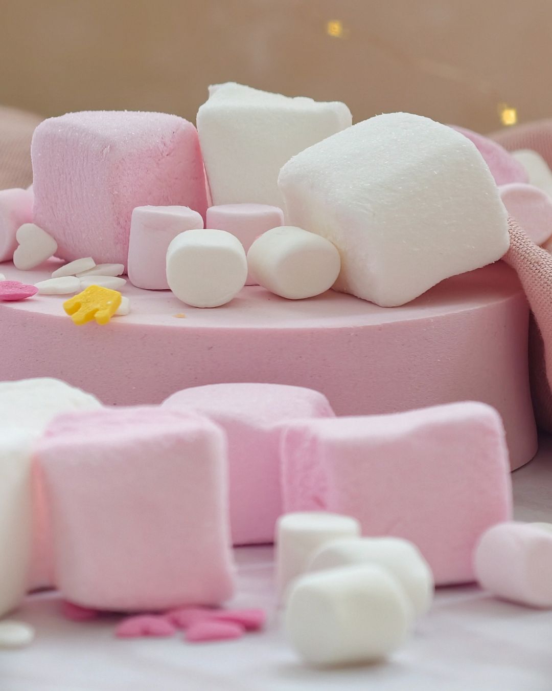 Pianki marshmallow miękkie i słodkie